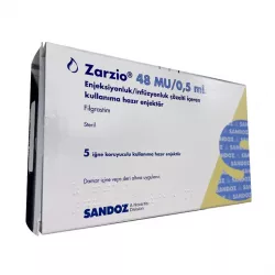 Зарсио 48 млн (Нейпоген аналог) 0,5мл №5!!! (5 шпр.) фото